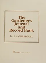 Cover of The gardener's journal and record book