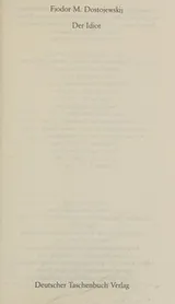 Cover of Der Idiot