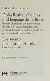 Cover of Doña Rosita la soltera o El lenguaje de las flores