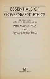 Cover of Essentials of government ethics
