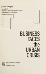 Cover of Business faces the urban crisis
