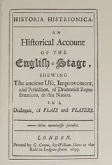 Cover of Historia histrionica