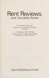 Cover of Rent reviews and variable rents