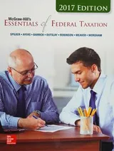 Cover of McGraw-Hill's Essentials of Federal Taxation 2017 Edition, 8e