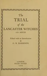 Cover of The trial of the Lancaster witches