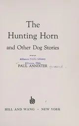 Cover of The hunting horn, and other dog stories