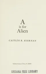 Cover of A is for alien