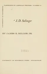 Cover of J. D. Salinger