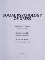 Cover of Social Psychology of Dress