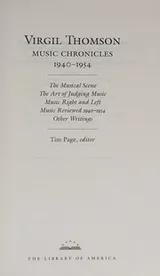 Cover of Virgil Thomson