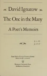 Cover of The one in the many