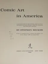 Cover of Comic art in America