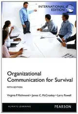 Cover of Organizational Communication for Survival