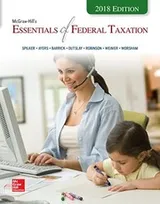 Cover of Loose Leaf for Mcgraw-Hill's Essentials of Federal Taxation 2018 Edition