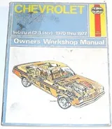Cover of Chevrolet Vega owners workshop manual