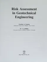 Cover of Risk assessment in geotechnical engineering