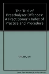 Cover of The trial of breathalyser offences
