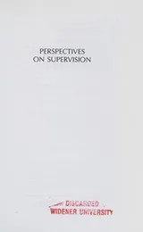 Cover of Perspectives on supervision