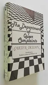 Cover of The department of queer complaints