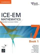 Cover of ICE-EM Mathematics Australian Curriculum Edition Year 7 Book 1
