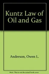 Cover of Kuntz Law of Oil and Gas