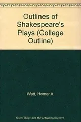 Cover of Outlines of Shakespeares Plays