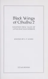 Cover of Black wings of Cthulhu