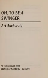 Cover of Oh, to be a swinger