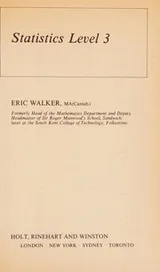 Cover of Statistics level 3