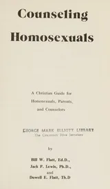 Cover of Counseling the Homosexual