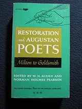 Cover of Restoration and Augustan poets