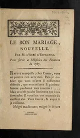 Cover of Le bon mariage