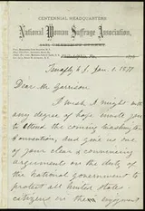 Cover of [Letter to] Dear Mr. Garrison