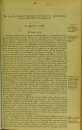 Cover of Dr. J. Burdon Sanderson's reports of an experimental study of infective inflammations
