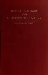 Cover of British authors of the nineteenth century