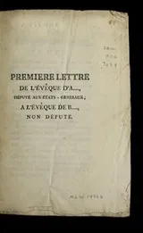 Cover of Premiere lettre