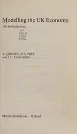 Cover of Modelling the UK economy