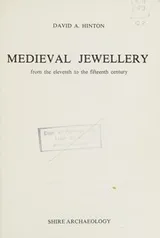 Cover of Medieval jewellery
