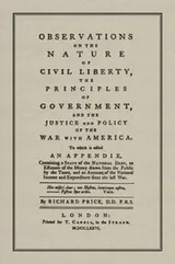 Cover of Observations on the nature of civil liberty