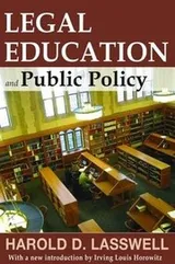 Cover of Legal Education and Public Policy