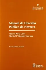 Cover of Manual de derecho público de Navarra