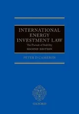 Cover of International Energy Investment Law