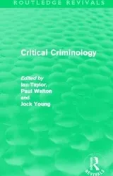 Cover of Critical Criminology (Routledge Revivals)