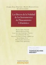 Cover of Los efectos de la nulidad de los instrumentos de planeamiento urbanístico