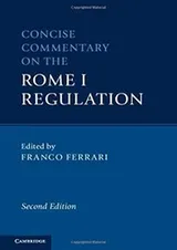 Cover of Concise Commentary on the Rome I Regulation