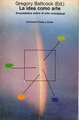 Cover of La Idea como arte. Documento sobre arte conceptual