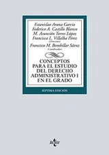 Cover of Conceptos para el estudio del Derecho administrativo I en el grado