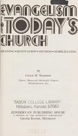 Cover of Evangelism for today's church