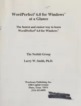 Cover of WordPerfect 6.0 for Windows at a glance
