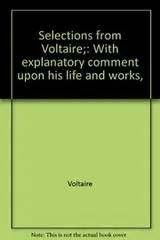 Cover of Selections from Voltaire